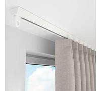 Asta per tenda scorrevole con accessori, resistente, per divisori, porte, cantine e spazi commerciali, soluzione versatile per tende