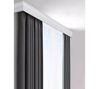 Asta per tende 3 in 1 per finestra a golfo, design a doppio binario, divisorio robusto, staffa versatile montata su bacchetta per una efficace decorazione della casa e soluzioni di gestione dello