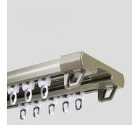 Asta per tende ad alta resistenza da 1,5 a 10 m per camera da letto, guide lisce e silenziose, aste per tende in alluminio per una facile installazione e un arredamento elegante.