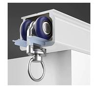 Asta per tende in alluminio resistente, barra da soffitto bianca e nera per divisori per ospedali, teatro Curt, soluzioni per la privacy dell'ufficio, design dritto