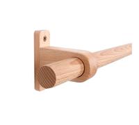 Asta per tende in legno massello Eco Friendly Supporto in legno Romano Asta dal design semplice 320 cm asta per tenda ad anello perfetta per l'arredamento della casa Trattamento delle finestre