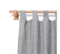 Asta per tende in legno massello, stile rustico a tronco, semplice asta romana per la casa di famiglia, asta per tende in legno montata lateralmente, perfetta per porte, foratura 260 cm.