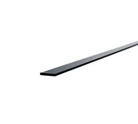 Asta piatta in alluminio "rivestito in polvere", profilo piatto in alluminio, 12 x 5 mm x 1.000 + -5 mm, antracite RAL 7016 lucido