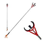 Asta Pinza Raccogli Frutta Da Giardino Raccoglitore Per Oggetti Rifiuti H 2MT