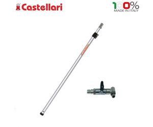 ASTA PNEUMATICA TELESCOPICA CASTELLARI ALLUMINIO 150-260 CM CON RUBINETTO