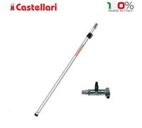 ASTA PNEUMATICA TELESCOPICA CASTELLARI ALLUMINIO 200-340 CM CON RUBINETTO