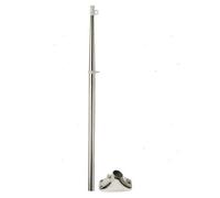Asta porta bandiera inox "White cap" Asta + base 60 cm