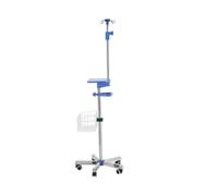 Asta portaflebo portatile con ruote e cestino medicale | Supporto for borsa IV regolabile in altezza, for l'assistenza domiciliare in clinica asta per flebo
