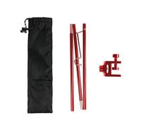 Asta portaflebo portatile, Supporto per flebo in acciaio inox con supporto per sacca flebo con 1 gancio per infusione per anziani, assistenza domiciliare, ospedale e clinica e viaggio(Red)
