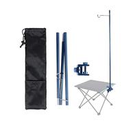 Asta portaflebo portatile, Supporto per flebo in acciaio inox con supporto per sacca flebo con 1 gancio per infusione per anziani, assistenza domiciliare, ospedale e clinica e viaggio(Blue)