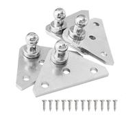 Asta Portellone Bagagliaio Supporto Ammortizzatore Universale Molla Gas Attacco In Acciaio Confezione 2/4 Cofano Anteriore(SILVER 4PCS)