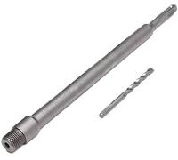 Asta Prolunga 35 cm per Fresa a Tazza SDS Plus - Barra in Widia con Punta di Centraggio e Filettatura M22 - Estensione per Corone Cave e Carotatrice - Perforazioni Profonde in Muratura e Cemento