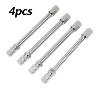Asta prolunga valvola pneumatici asta prolunga auto tappo 4 in tono argento port