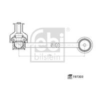 Asta/Puntone, Stabilizzatore Assale anteriore Sx per BMW 2 3 4
