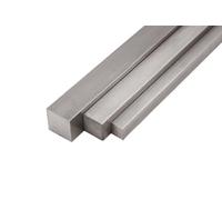 Asta quadrata in acciaio inox, 9 mm, 1.4301, asta quadrata V2A 304, materiale solido, 1 metro