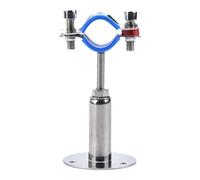 Asta regolabile da 50-100 mm, adatta per tubi con diametro esterno da 19-65 mm, supporto per staffa di supporto per tubi in acciaio inox 304 con piastra di base, adatta per tubi con diametro esterno d