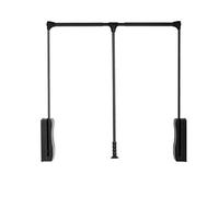 Asta regolabile per armadio a 90°, soluzione salvaspazio per una gestione efficiente del guardaroba