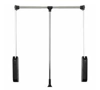 Asta regolabile per armadio, capacità di carico di 40 kg, per montaggio laterale/posteriore, soluzione salvaspazio per un facile accesso (660-890 mm)