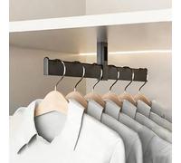 Asta regolabile per armadio con supporto a forma di T per un'organizzazione efficiente dei vestiti in camera da letto, bagno o armadio