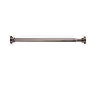 Asta regolabile per tenda da doccia in acciaio inox, barra di tensione per bagno, installazione senza trapano, 60-100 cm, marrone, antiruggine, facile da installare