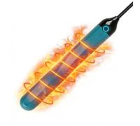 Asta riscaldante compatibile con masturbatore maschio doppio elemento riscaldante USB, riscaldamento rapido a 46 °C, controllo automatico della temperatura 360°, riscaldamento uniforme 15,5 cm
