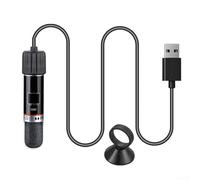 Asta riscaldante compatta per acquari 8 5 cm con vetro al quarzo, temperatura costante automatica di 26 gradi Celsius, alimentato tramite USB, sensore di prevenzione ustioni a secco
