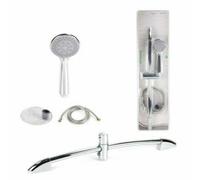 ASTA SALISCENDI CROMATA COLONNA DOCCIA SOFFIONE FISSO DOCCETTA SALI SCENDI 91 SC