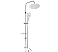 Asta saliscendi cromata colonna doccia soffione fisso doccetta set doccia 69124