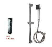 ASTA SALISCENDI CROMATO PER DOCCIA SOFFIONE DOCCETTA 1 GETTO LACCIO 1,5MT