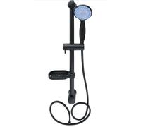 ASTA SALISCENDI NERA COLONNA DOCCIA DOCCETTA FLESSIBILE + PORTA SAPONETTA 87494