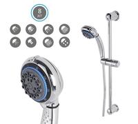 ASTA SALISCENDI PER DOCCIA CON DOCCETTA REGOLABILE E PORTASAPONE - PRATIKO 510