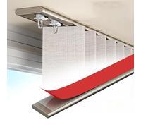 Asta scorrevole autoadesiva ultra sottile, in alluminio, senza trapano, per soggiorno, camera da letto, cucina, 2,60 m, colore champagne