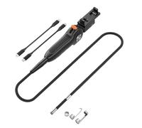 Asta scorrevole for endoscopio articolato a 2 vie TIPO C Telecamera sterzante a 360° e 180° Boroscopio for ispezione auto LED(8.5MM Rigid 1.5M)