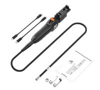 Asta scorrevole for endoscopio articolato a 2 vie TIPO C Telecamera sterzante a 360° e 180° Boroscopio for ispezione auto LED(8.5MM Rigid 1.5M)