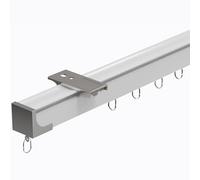 Asta scorrevole per tenda da soffitto con accessori per divisorio e finestra privacy, 1,70 m, guida superiore bianca per maggiore stile e funzionalità