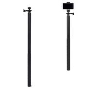 Asta Selfie per Action Camera, Asta di Prolunga Selfie Estensibile in Lega di Alluminio da 100 Pollici con Vite da 1/4 di Pollice per, Compatibile con ACT, per