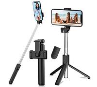 Asta Selfie Treppiede 3 in 1 Asta Selfie Bluetooth, Selfie Stick Treppiede Bastone Selfie Bluetooth estensibile Telescopico Monopiede regolabile con telecomando rimovibile e supporto stabile