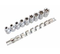 ASTA, set di chiavi a bussola Torx per esterni, 1/2", 9 pezzi, modello 954009-2