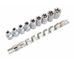 ASTA, set di chiavi a bussola Torx per esterni, 1/2", 9 pezzi, modello 954009-2