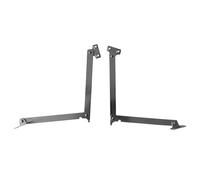 Asta snodata in acciaio zincato con fermo cm 30 | Coppia destra/sinistra | Set 2 pezzi per ante, sportelli e serramenti