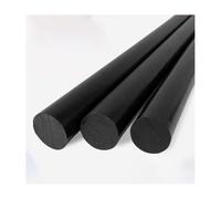 Asta Solida In Nylon PA6 Nera, Diametro 5-50 Mm, Lunghezza 495 Mm, Barra Isolante Resistente Agli Agenti Chimici for Macchinari, 1 PC(Dia. 12mm)