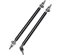 Asta Splitter Auto Barra di supporto del tirante dell'asta del puntone dello spoiler dello splitter del labbro del paraurti anteriore universale da 2 pezzi Barra Supporto Paraurti(10cm Black)