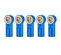 Asta Sterzo RC 1/5 Pezzi In Metallo M4 Collegamento Tirante Terminale Giunto Sferico Collegamento Testa Sferica Filettatura CCW Per RC Auto Cingolata Aeroplano Barca Parti Fai Da Te(Blue,5Pcs)
