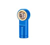 Asta Sterzo RC 1/5 Pezzi In Metallo M4 Collegamento Tirante Terminale Giunto Sferico Collegamento Testa Sferica Filettatura CCW Per RC Auto Cingolata Aeroplano Barca Parti Fai Da Te(Blue,1Pcs)