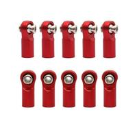 Asta Sterzo RC per Arrma per Granite per Senton per Vorteks per Typhon per Tamiya Auto RC 1/10 Crawler M4 22mm Link Tie Rod End Ball Joint(Red)