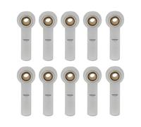 Asta Sterzo RC per Axial per SCX10 II D90 D110 per Tamiya CC01 Parti per Auto RC 1/10, Barca, Auto, Aeroplano, M3 Link, estremità del Giunto Sferico(Silver)
