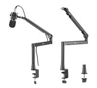 NanoRS RS471 Supporto microfono Braccio Universale per asta Microfonica Rotazione 360 gradi Altezza regolabile per Studio Streaming Uso Professionale