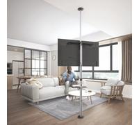 ASTA SUPPORTO PER TV PAVIMENTO-SOFFITTO PER MONITOR 37-70" CON RIPIANO