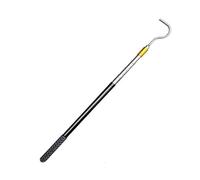 Asta Telescopica da 150 cm con Gancio per Tubo Tenda Apri Tenda - Tirante Apri Tenda Gancio a Serpente Trappola per Rettili in Acciaio Inox Gancio a Serpente Retrattile