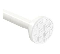Asta telescopica Foeska Siler 50-130cm asta per tenda doccia in acciaio inossidabile senza perforazione asta appendiabiti estensibile regolabile ruotando (bianco, 50-130cm)